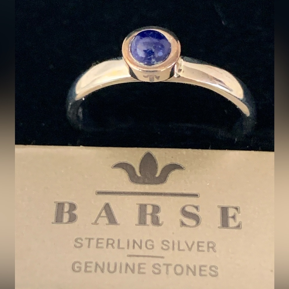 Studio Barse Sterling Silver 925 Lapis Lazuli Minimalist Petite Ring